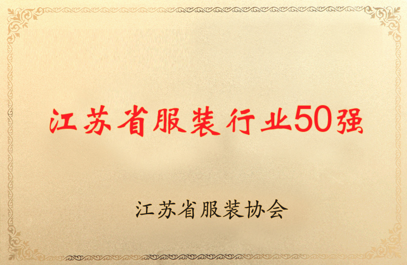 江蘇省服裝行業五十強